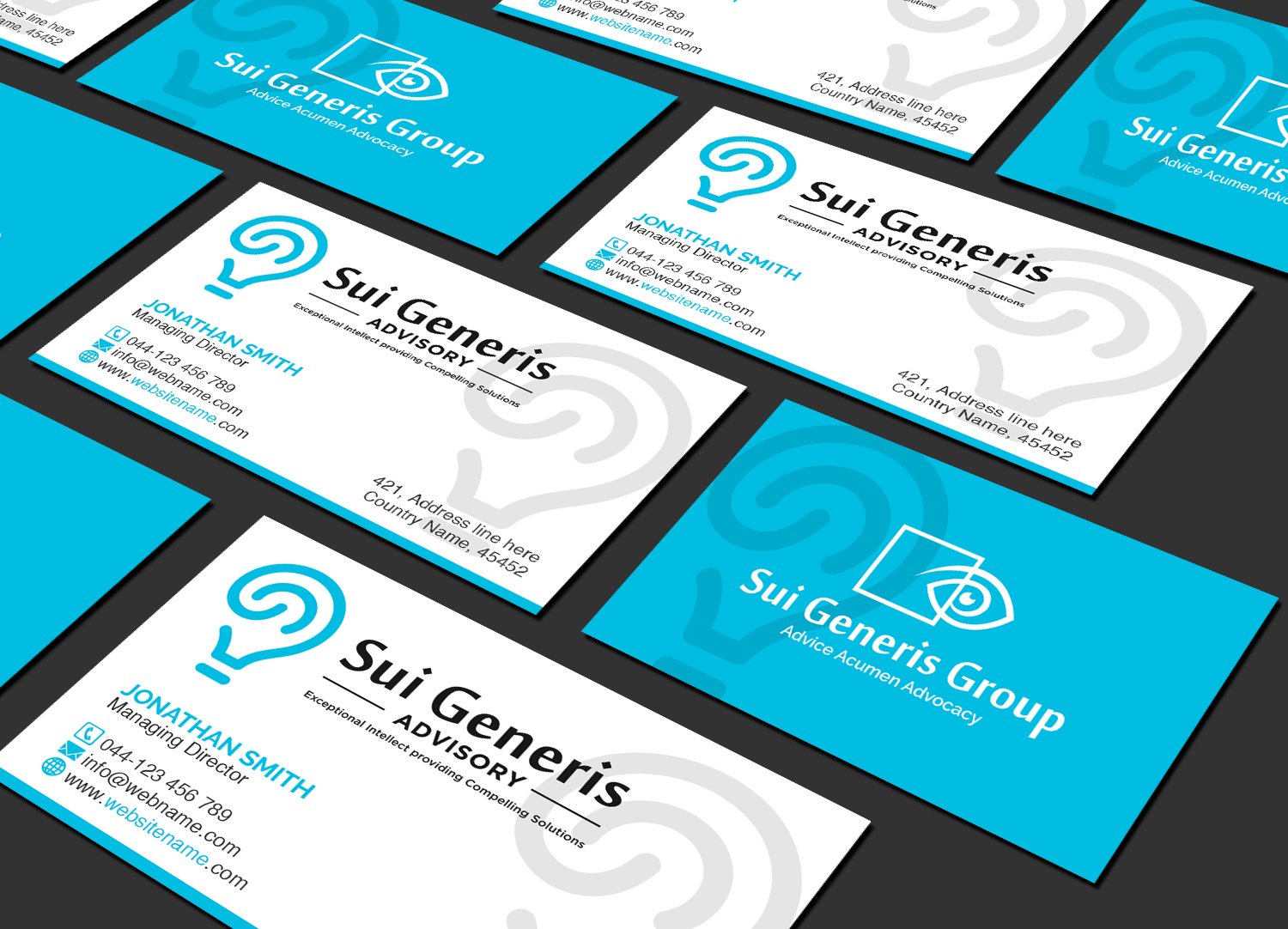 Business Card Design by Creations Box 2015 for Sui Generis Pty Ltd | Design #23632925