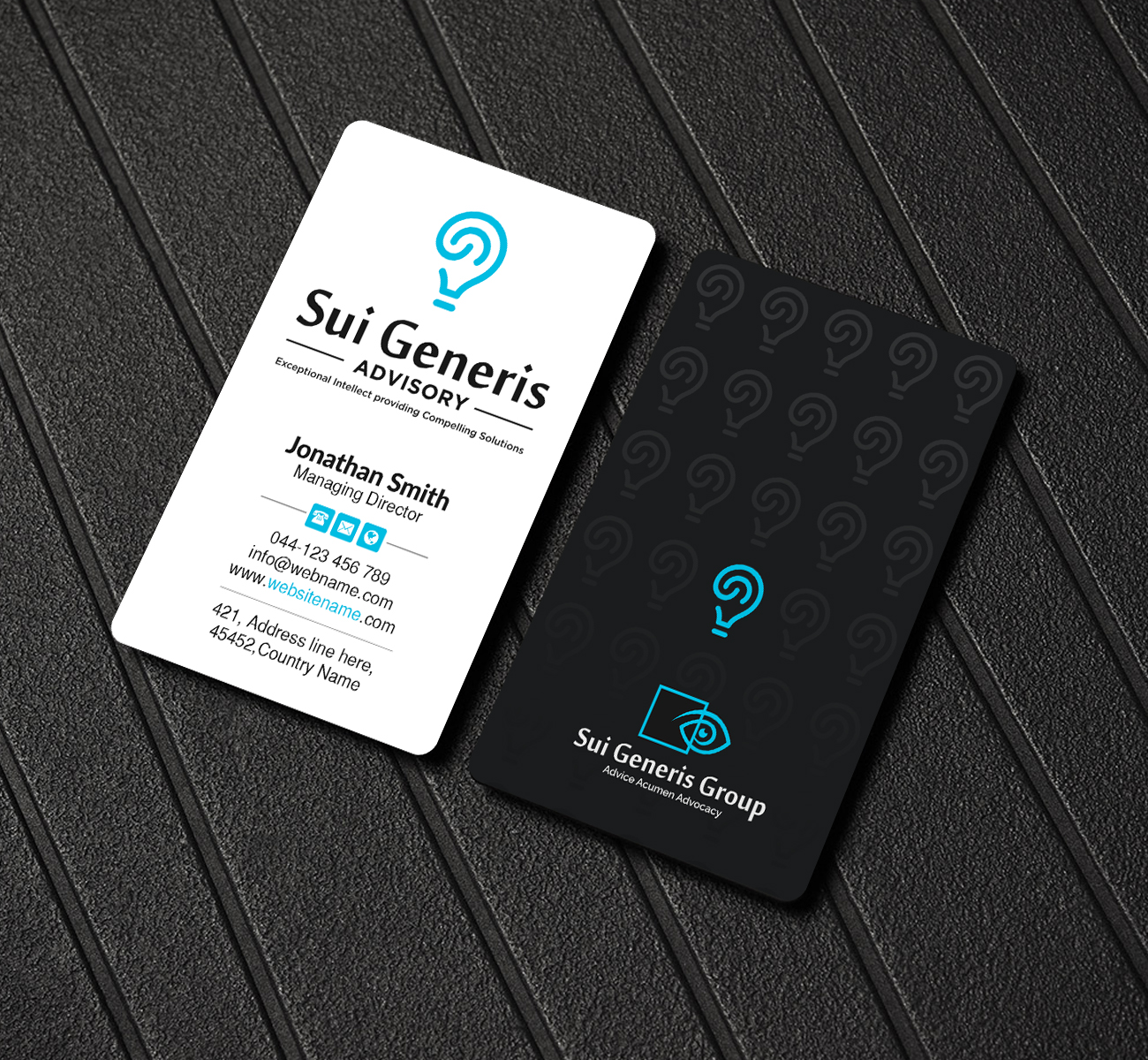 Business Card Design by Creations Box 2015 for Sui Generis Pty Ltd | Design #23632927
