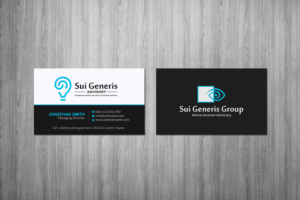 Diseño de Tarjeta de Presentación por Creations Box 2015 para Sui Generis Pty Ltd | Diseño: #23634220