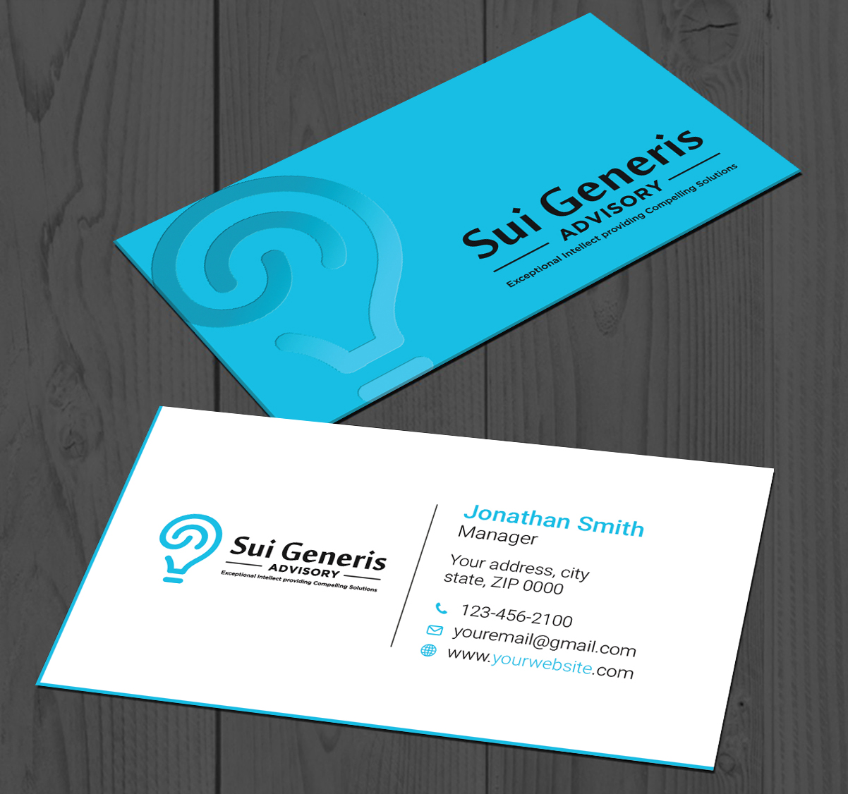 Business Card Design by LAXMI DESIGNHUB for Sui Generis Pty Ltd | Design #23633205