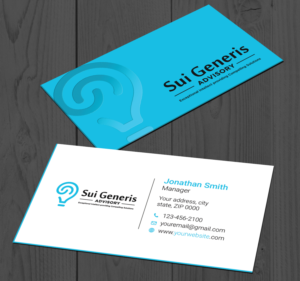 Business Card Design by LAXMI DESIGNHUB for Sui Generis Pty Ltd | Design: #23633205