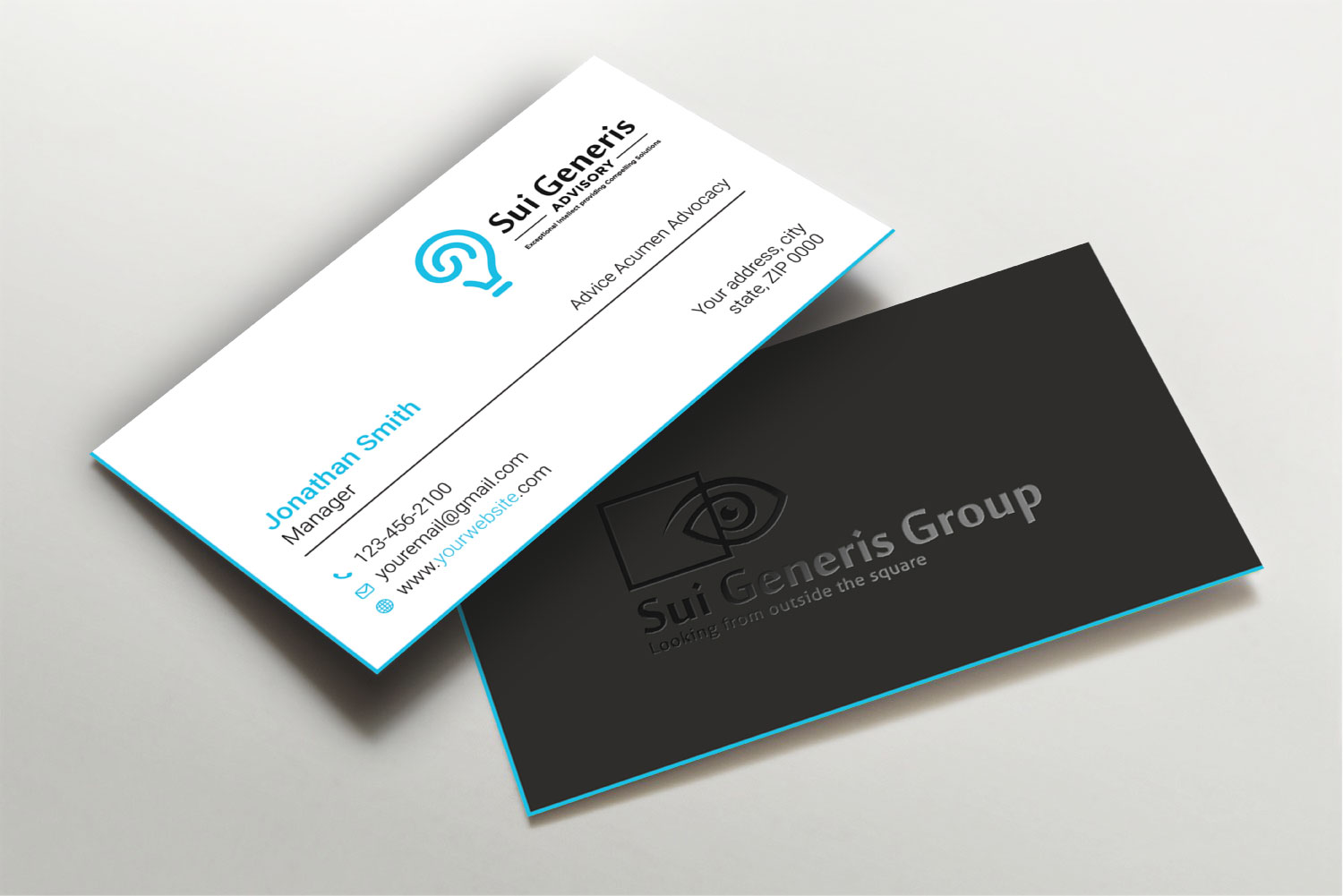 Diseño de Tarjeta de Presentación por LAXMI DESIGNHUB para Sui Generis Pty Ltd | Diseño: #23676211