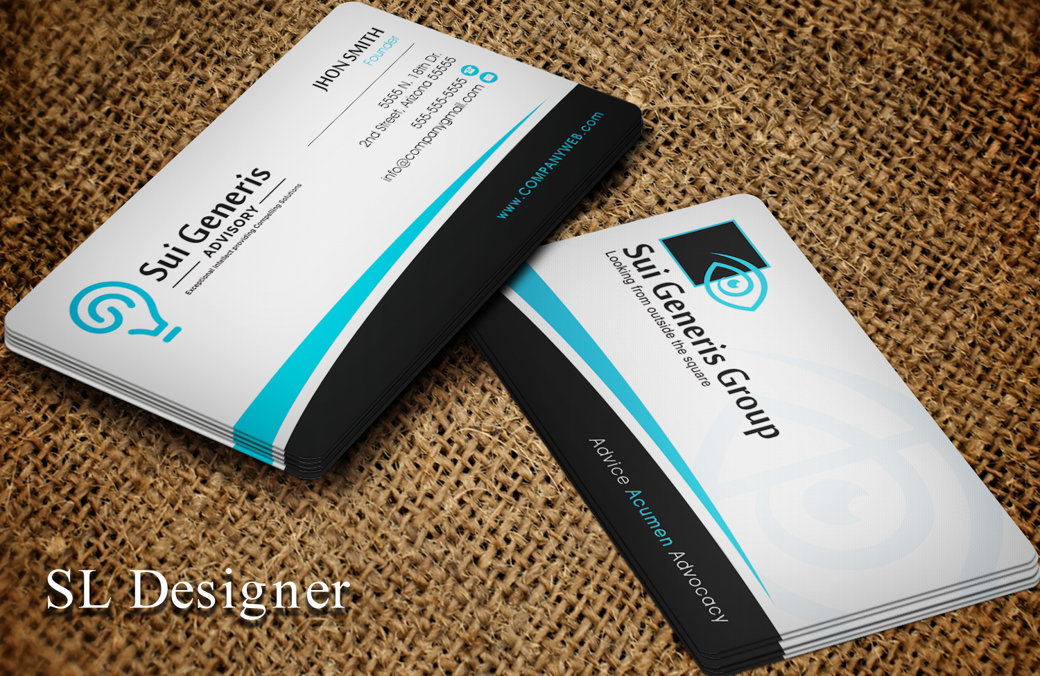 Business Card Design by SL Designer for Sui Generis Pty Ltd | Design #23630841