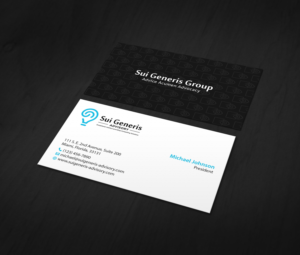Business Card Design by MDesign for Sui Generis Pty Ltd | Design: #23636553