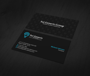 Business Card Design by MDesign for Sui Generis Pty Ltd | Design: #23636554