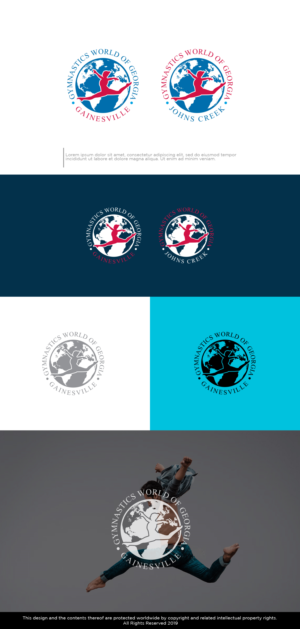 Gymnastics World of Georgia | Logo-Design von Kim Ji