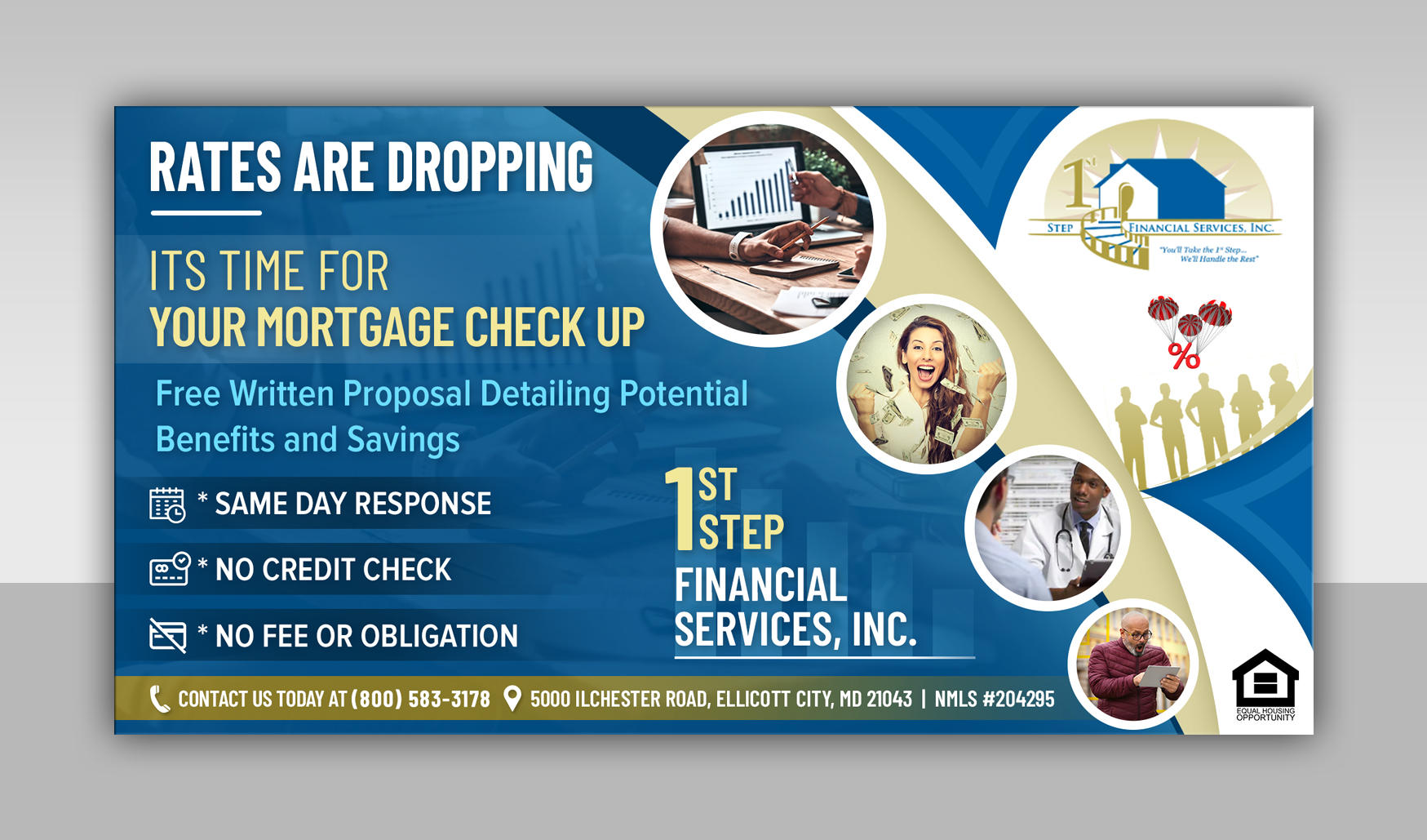 Flyer-Design von SAI DESIGNS für 1st Step Financial Services, Inc. | Design #23638985