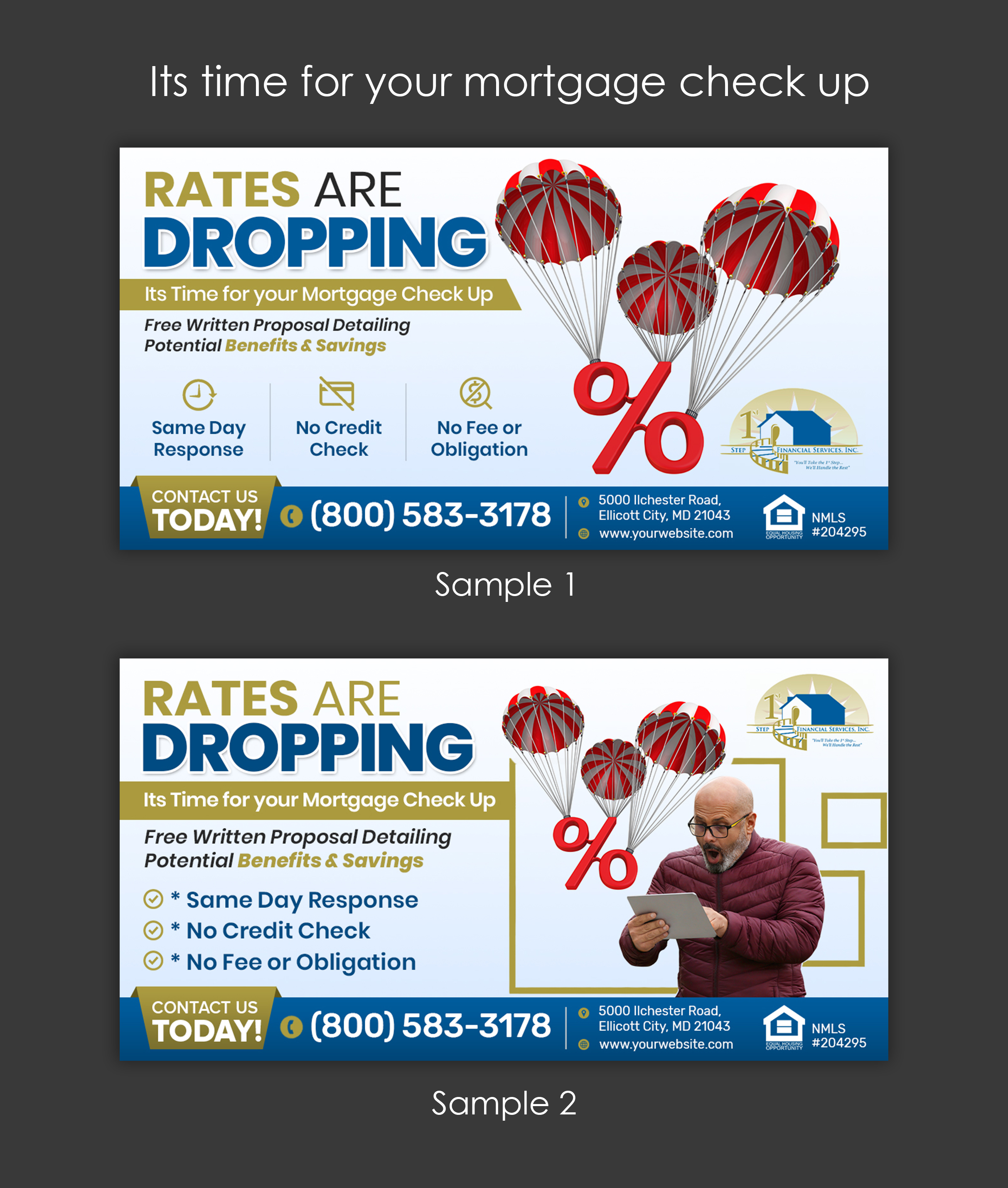 Flyer Design by ARTOGRAPHY for 1st Step Financial Services, Inc. | Design #23635440