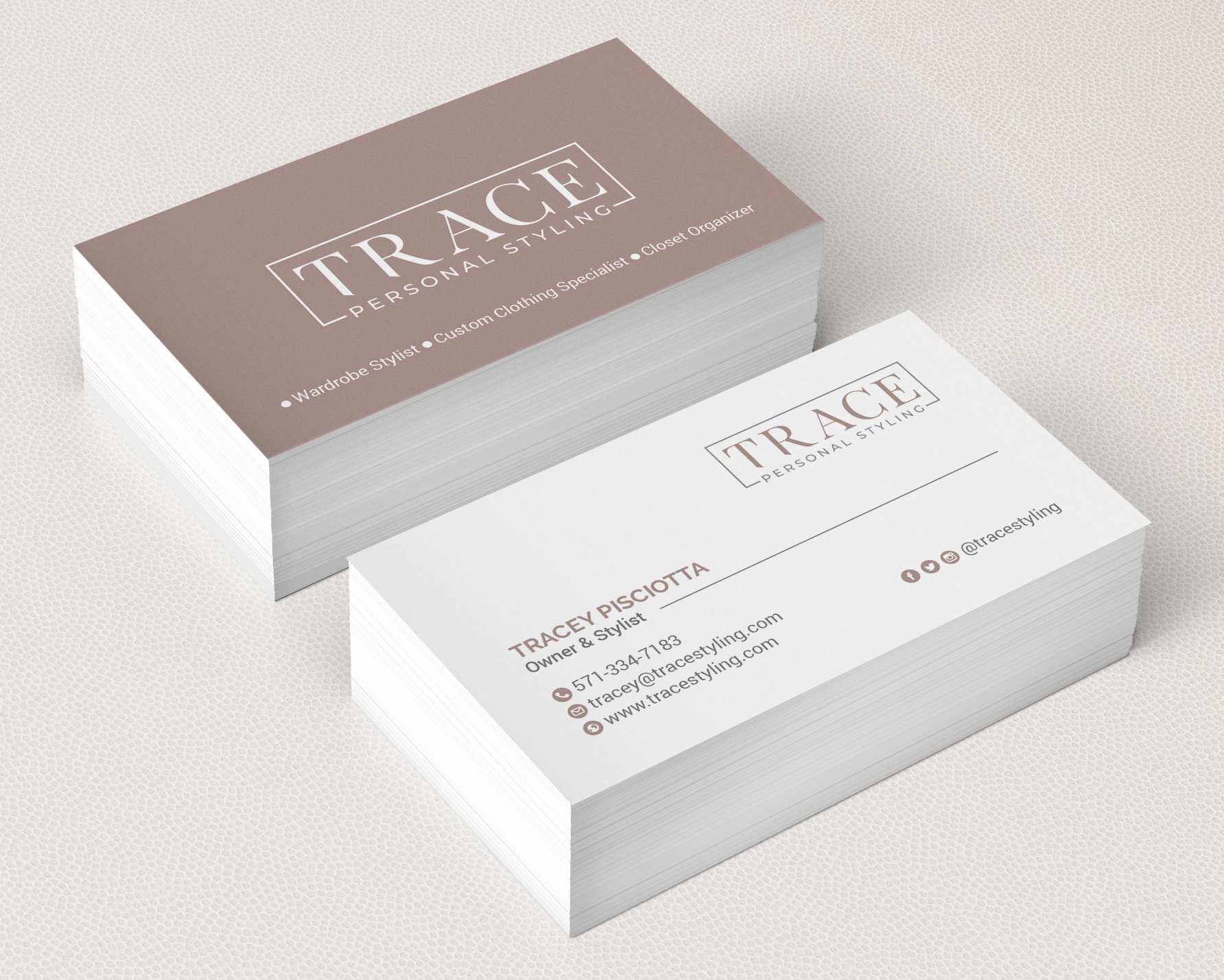 Logo Design by R.design for TRACE personal styling  | Design #23729778