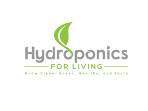 Hydroponics For Living.     (Subtitle or tagline.)   Grow Clean, Green, Healthy, and Tasty. | Logo Design by expert pro