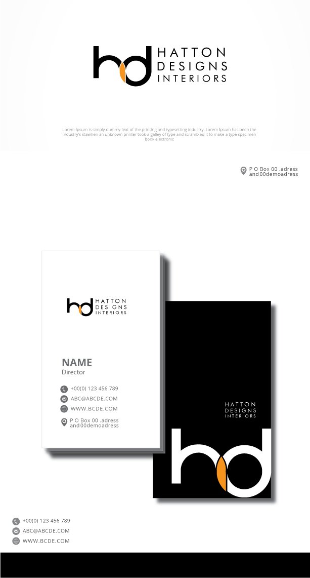 Design de Logo par graphicevolution pour Hatton Designs | Design #23661059