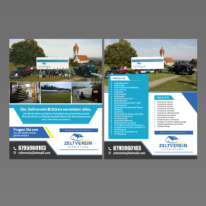 "Zeltverein" a marquee and equipment rental needs a flyer design | Flyer Design by aspiremedia