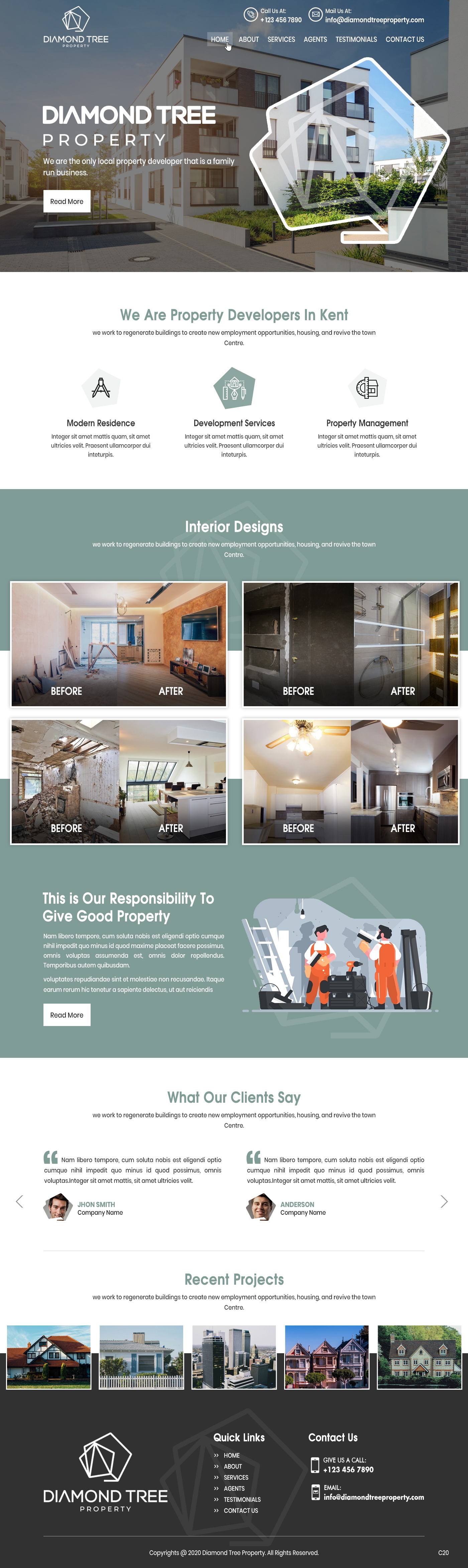 Web Design by pb for Diamond Tree Commerce Ltd | Design #23655196