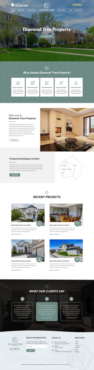 Diseño Web por pb para Diamond Tree Commerce Ltd | Diseño: #23655198