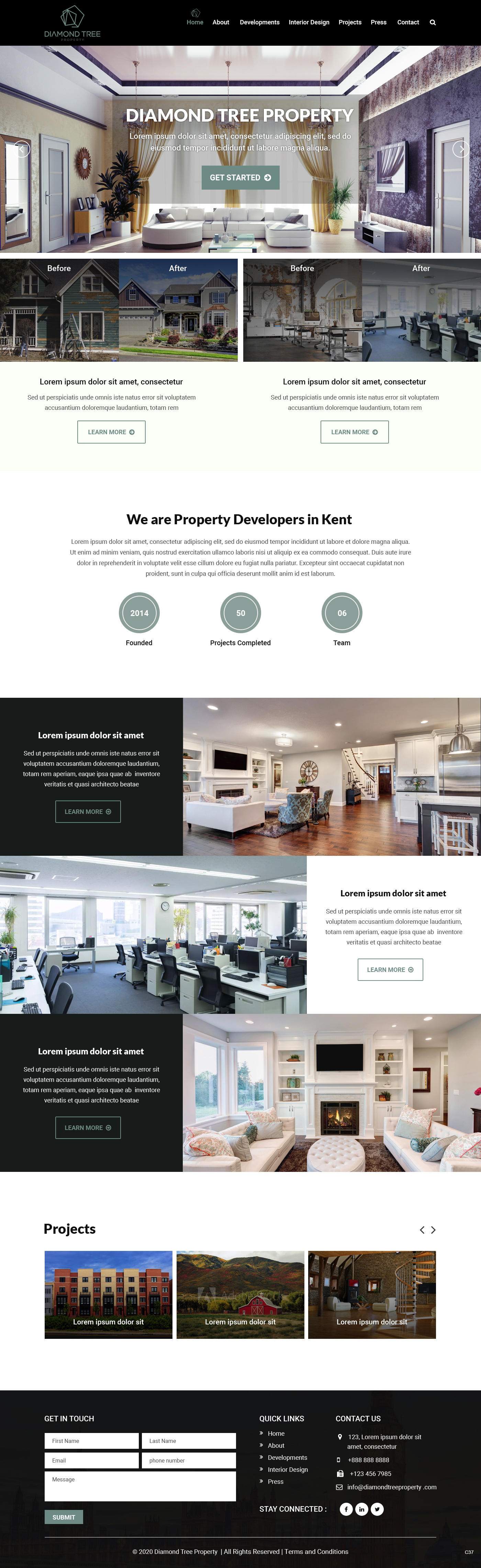 Web Design by pb for Diamond Tree Commerce Ltd | Design #23655202