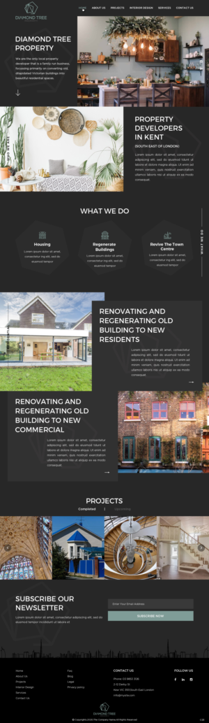 Web Design par pb pour Diamond Tree Commerce Ltd | Design #23655203