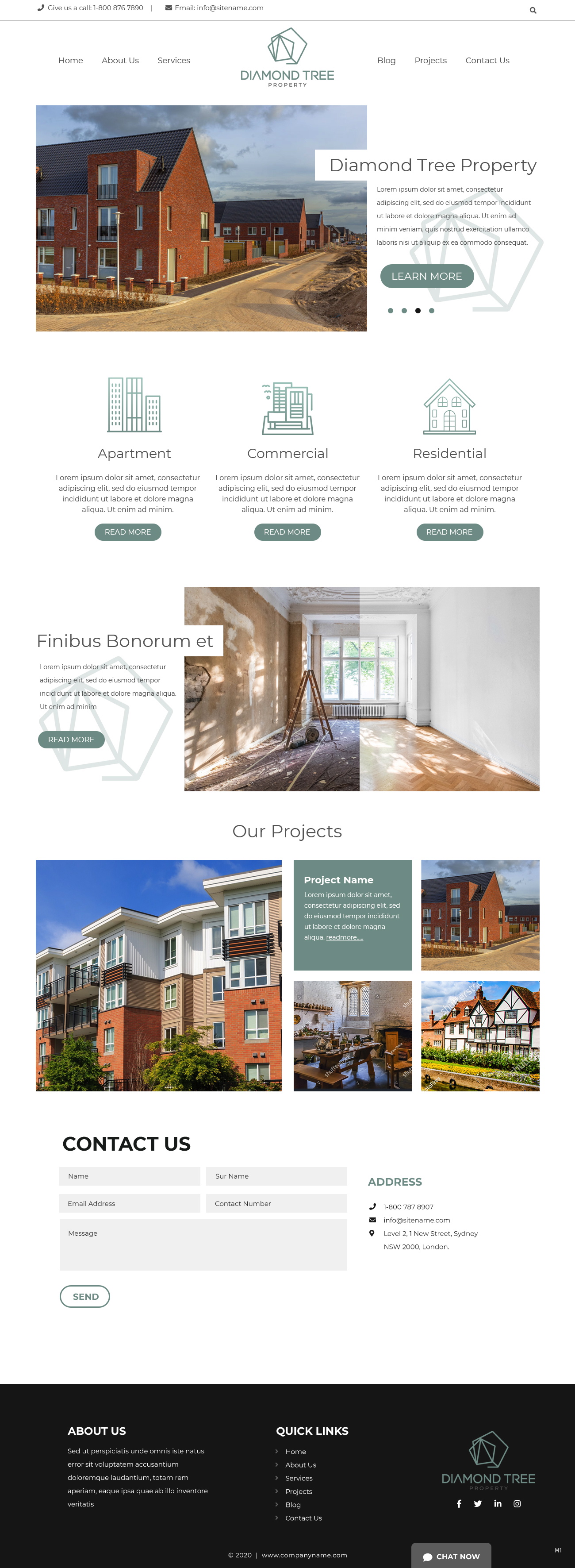 Web Design by pb for Diamond Tree Commerce Ltd | Design #23655213