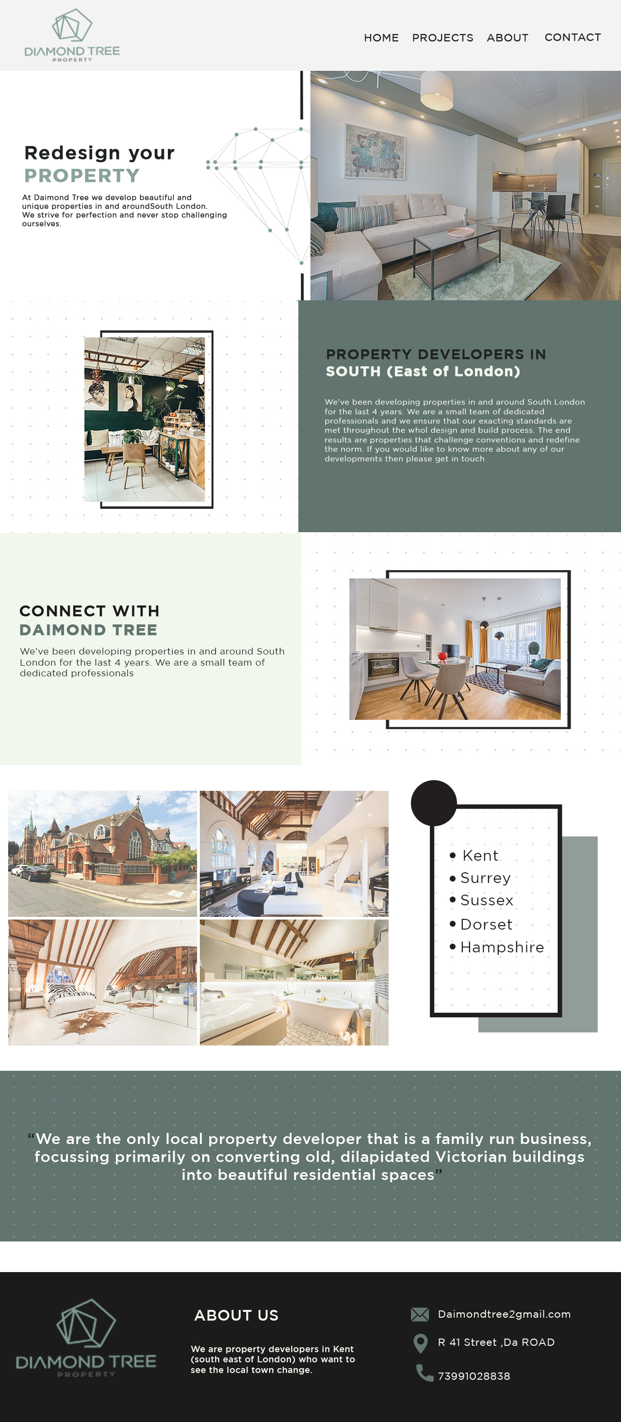 Web Design by Adeel Rahman for Diamond Tree Commerce Ltd | Design #23678225