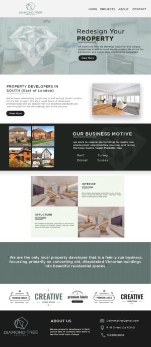 Web Design par Adeel Rahman pour Diamond Tree Commerce Ltd | Design #23692323