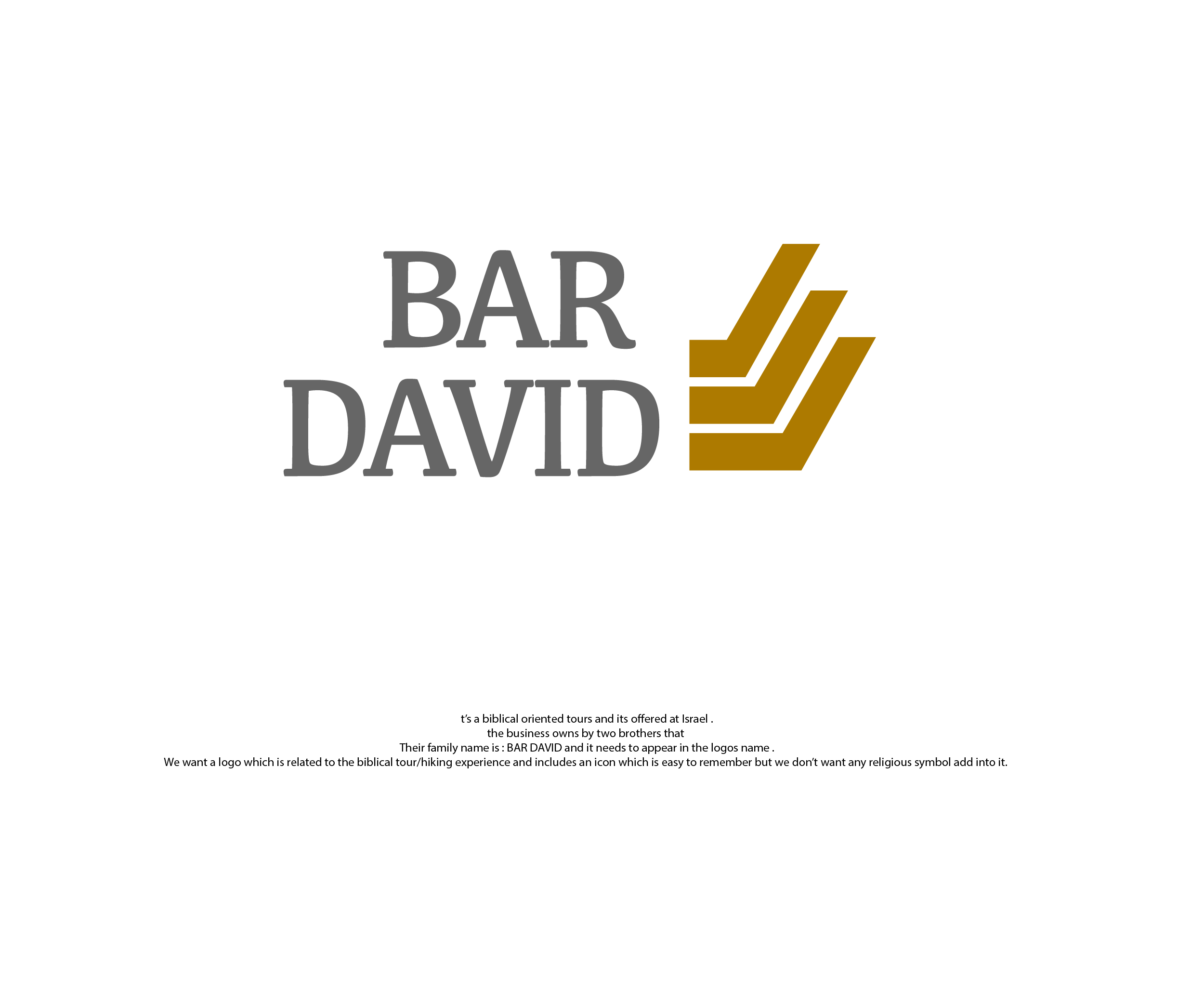 Logo Design by Ng V Duc for bar david tours  | Design #23647225