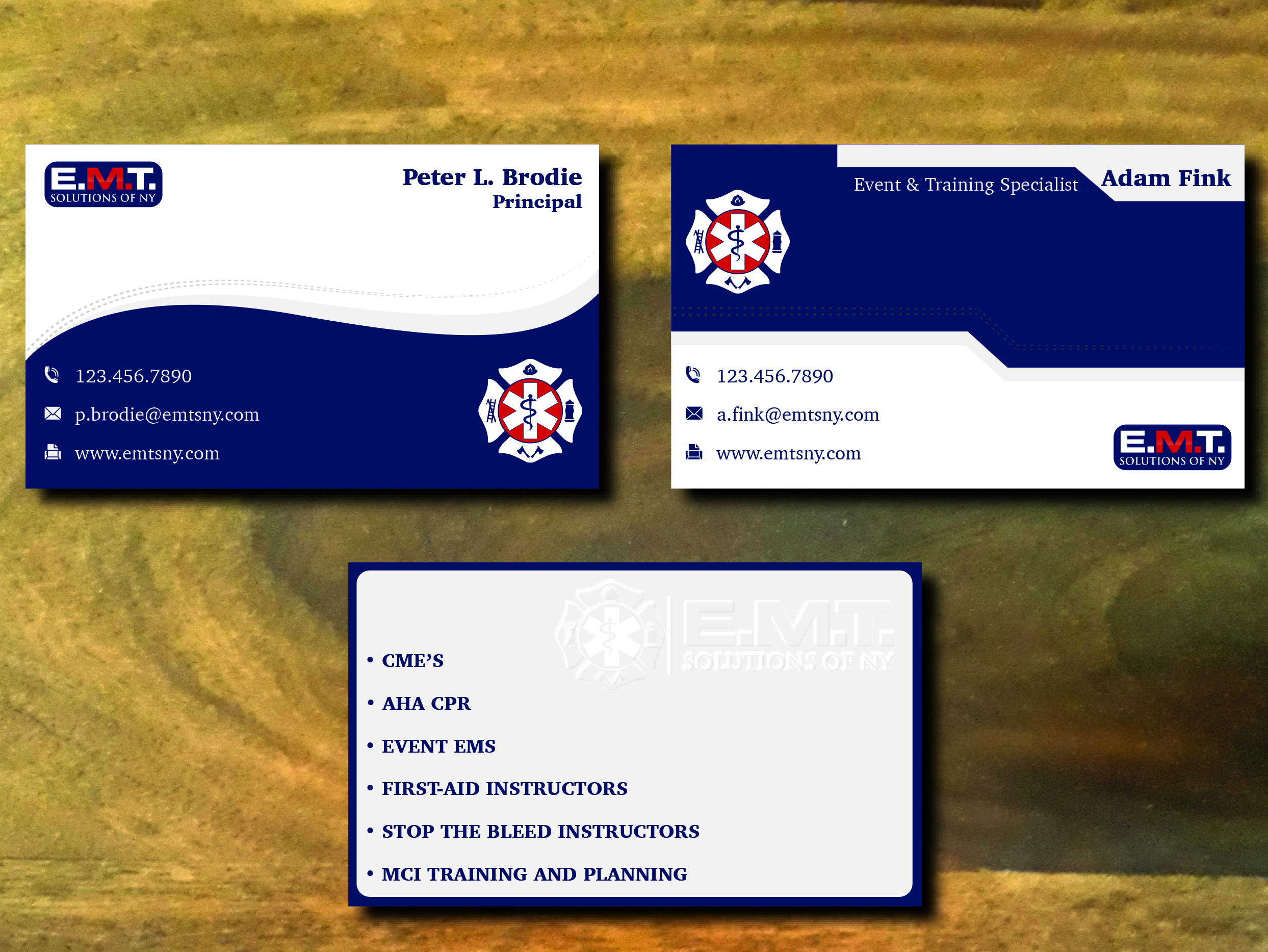Business Card Design by Art by Rimjhim for EMTS NY, LLC | Design #23694330