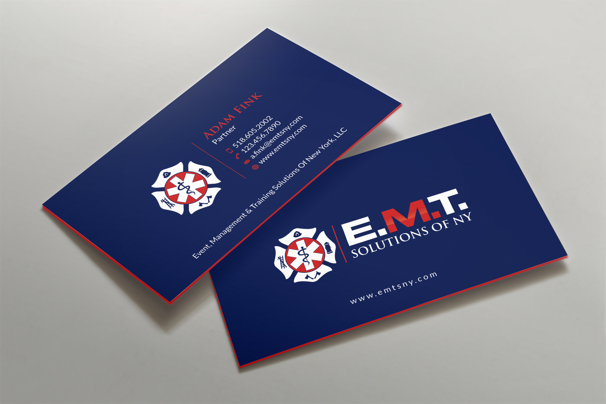 Visitenkarten-Design von Shahin Hossen für EMTS NY, LLC | Design #23650735