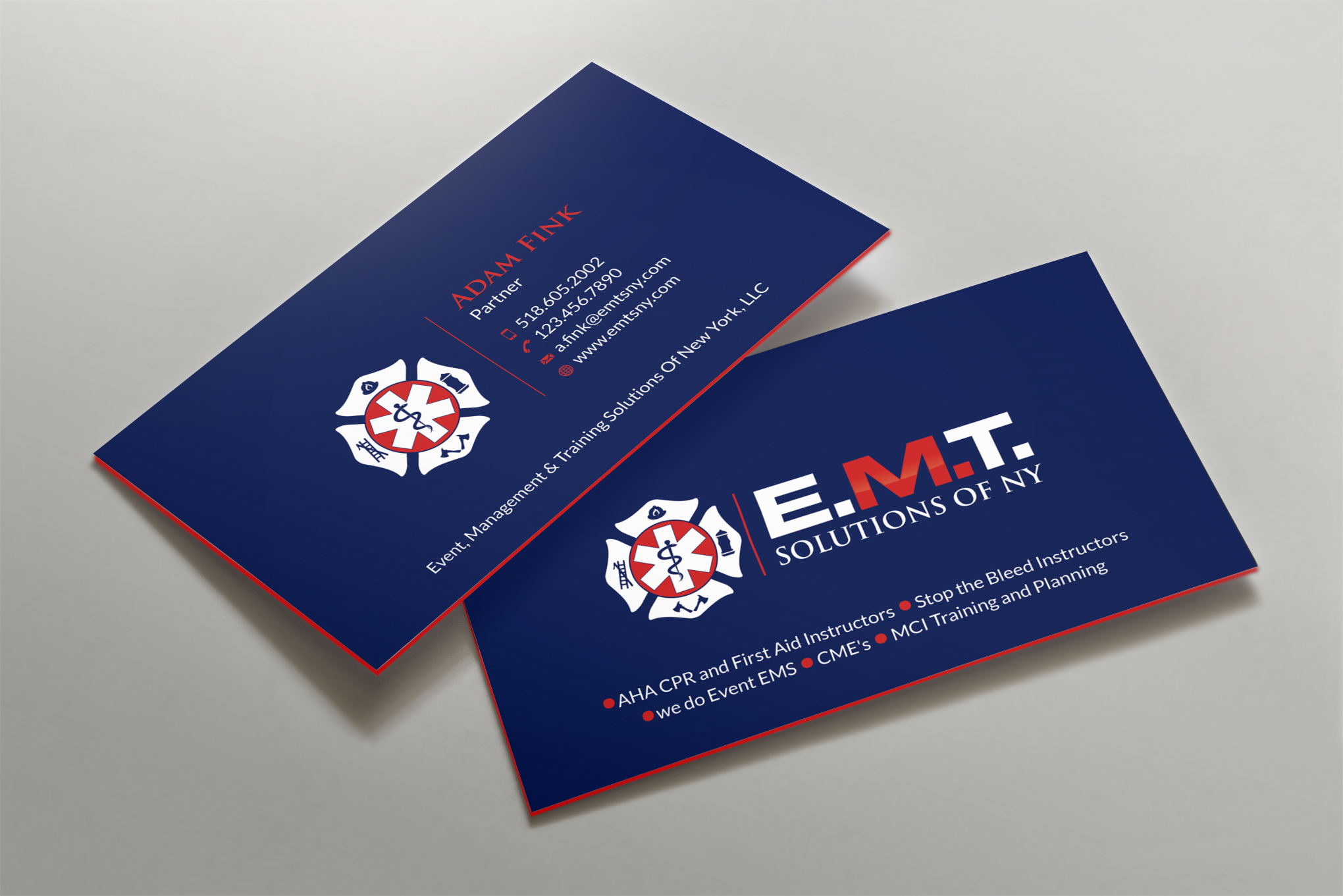Business Card Design by Shahin Hossen for EMTS NY, LLC | Design #23650778