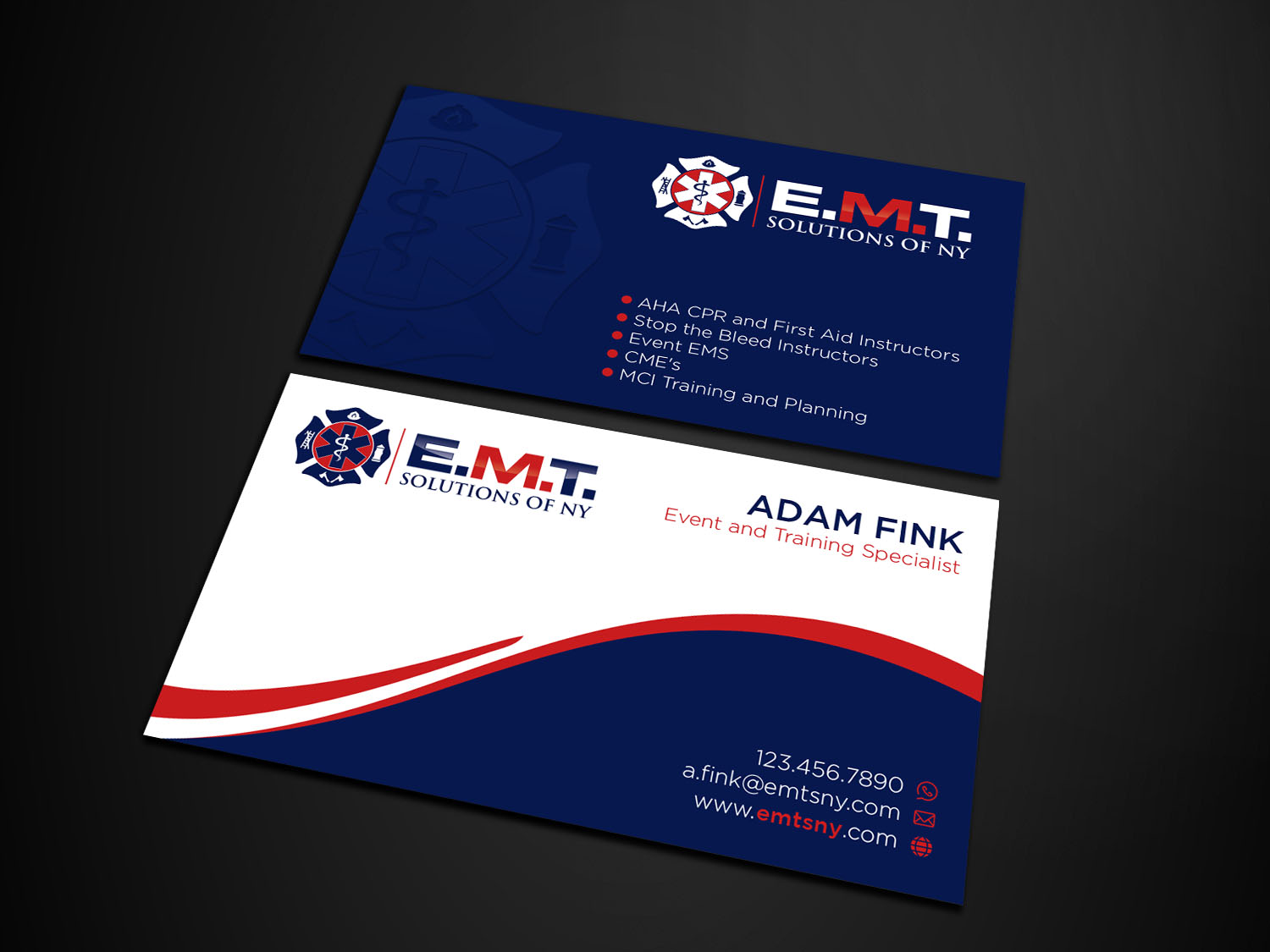 Business Card Design by Verified artistry for EMTS NY, LLC | Design #23680065