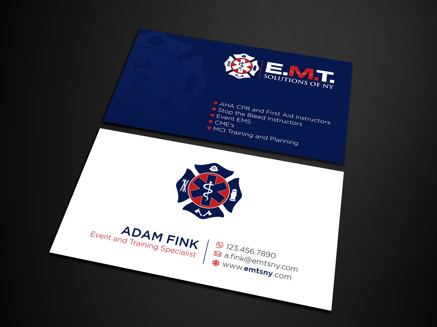 Business Card Design by Verified artistry for EMTS NY, LLC | Design #23680078