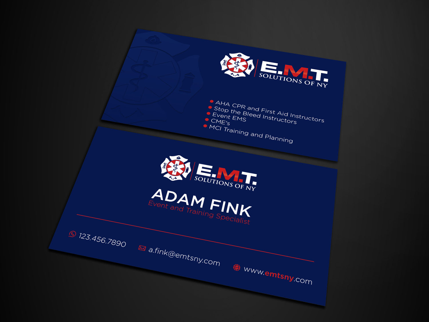 Business Card Design by Verified artistry for EMTS NY, LLC | Design #23680080