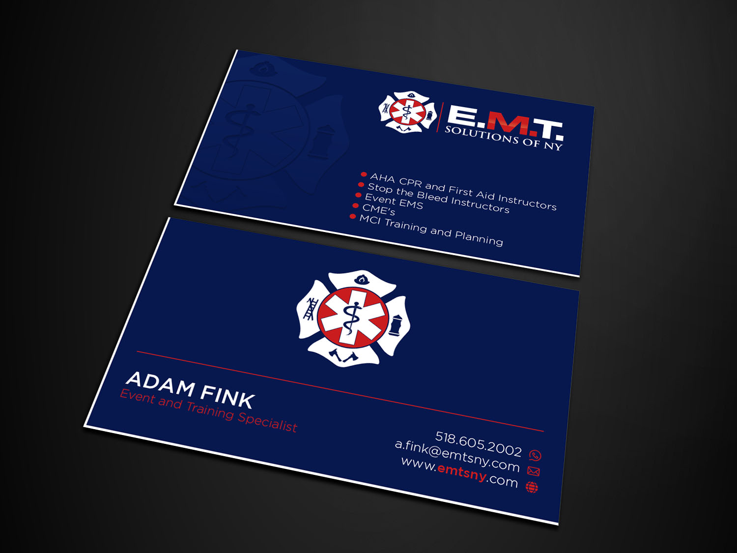 Business Card Design by Verified artistry for EMTS NY, LLC | Design #23759061