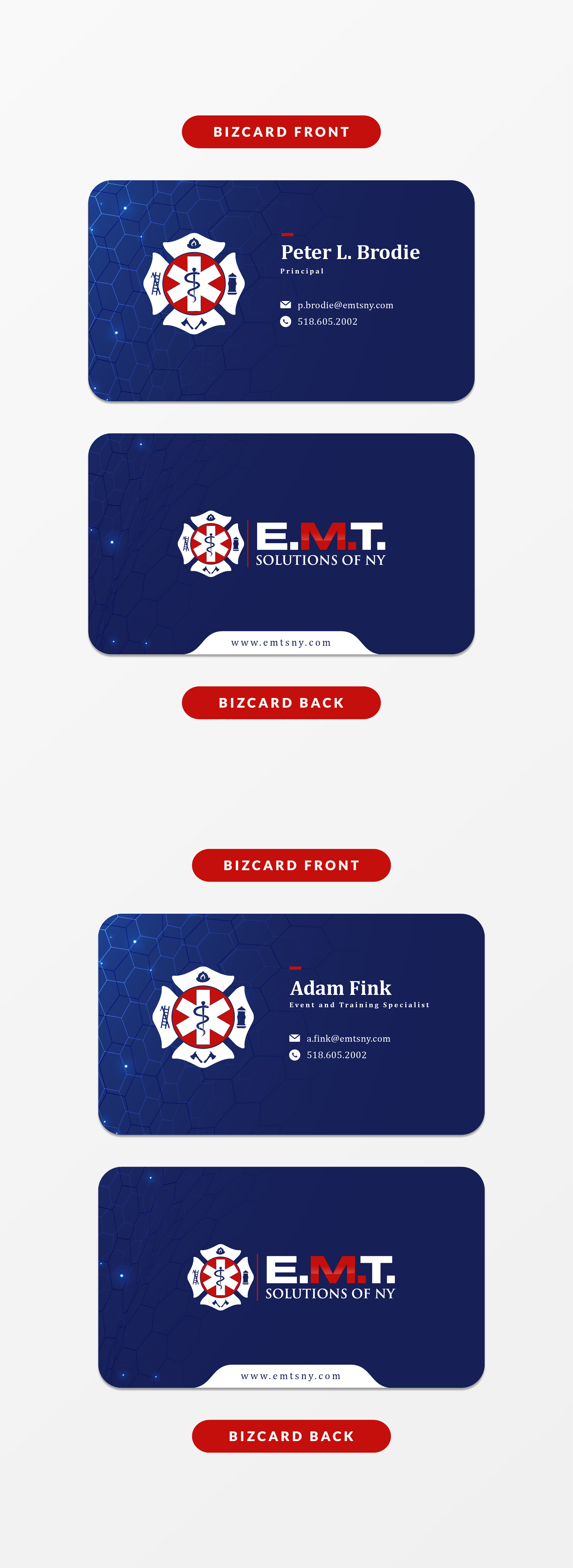 Business Card Design by onlyhasbi for EMTS NY, LLC | Design #23644476