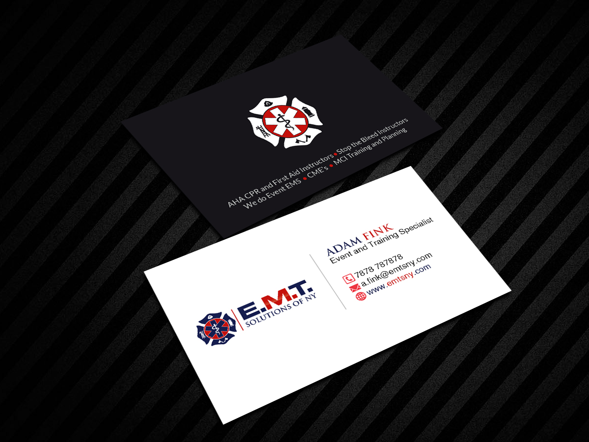 Visitenkarten-Design von Creations Box 2015 für EMTS NY, LLC | Design #23651401