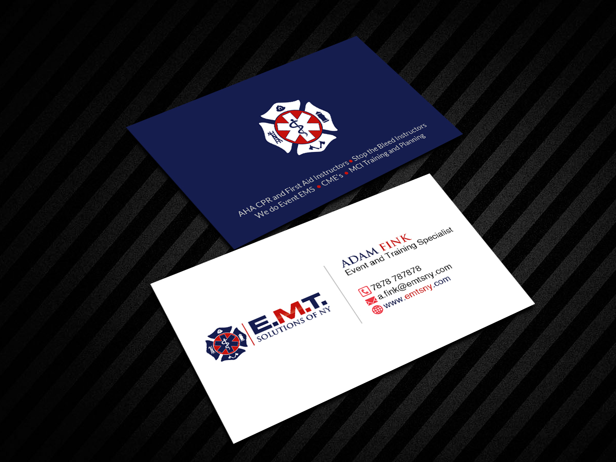Visitenkarten-Design von Creations Box 2015 für EMTS NY, LLC | Design #23651404
