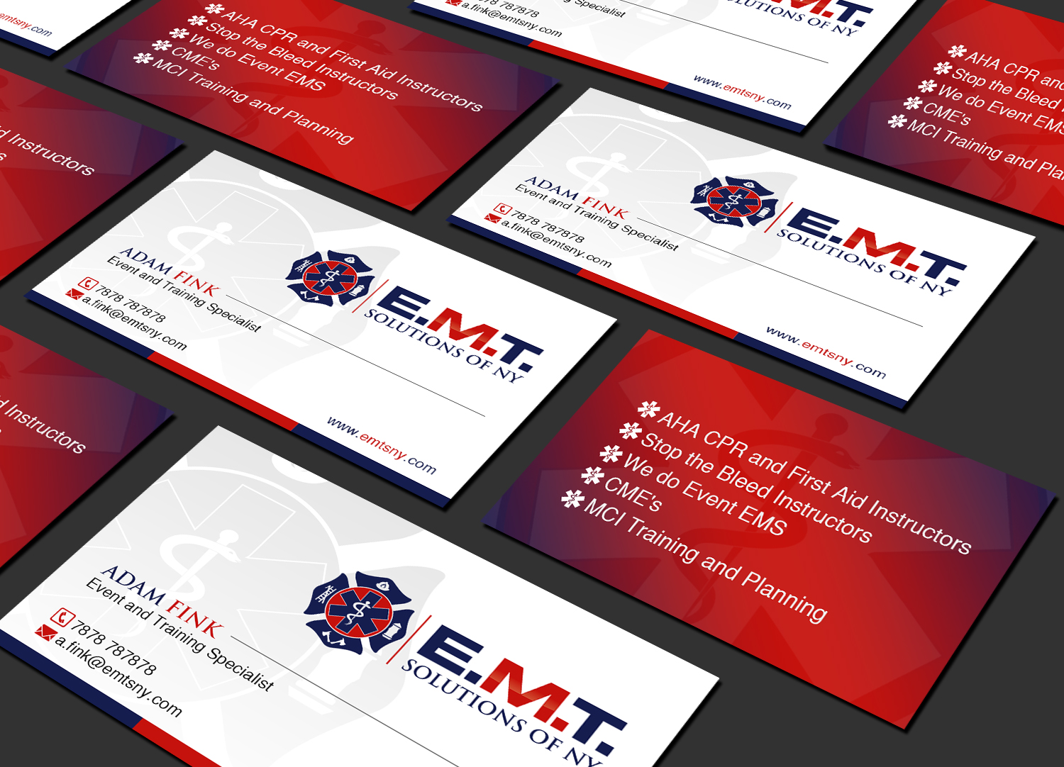 Visitenkarten-Design von Creations Box 2015 für EMTS NY, LLC | Design #23651417