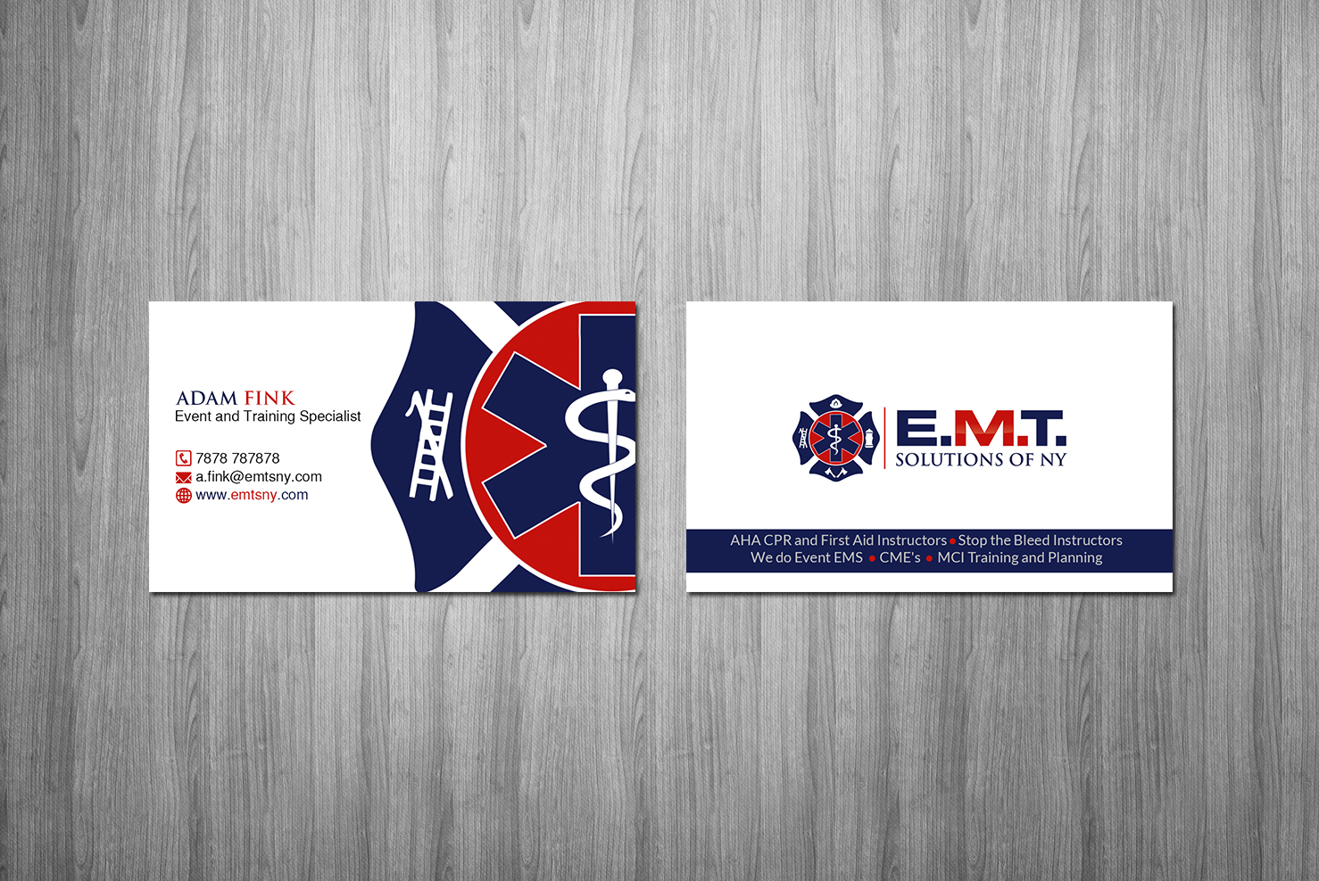 Business Card Design by Creations Box 2015 for EMTS NY, LLC | Design #23653420