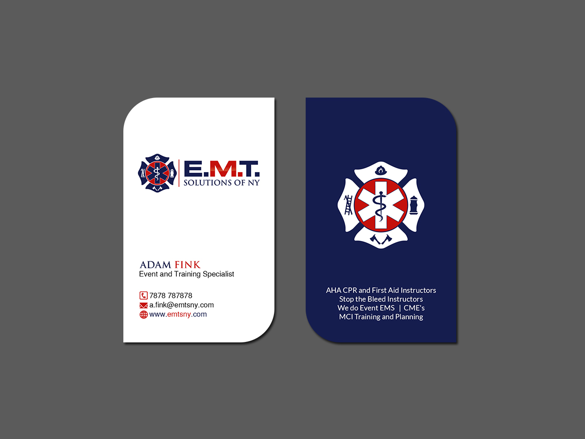 Business Card Design by Creations Box 2015 for EMTS NY, LLC | Design #23653427