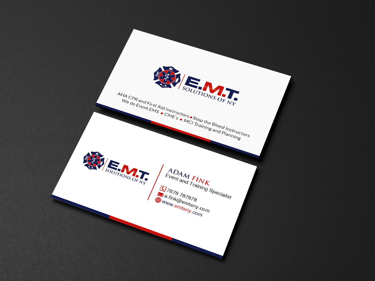 Business Card Design by Creations Box 2015 for EMTS NY, LLC | Design #23653428