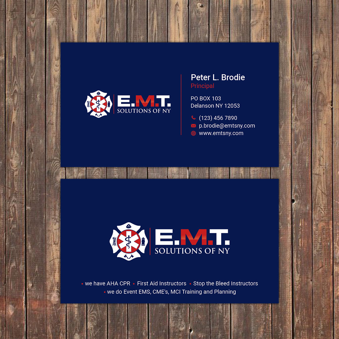 Business Card Design by Sky007 for EMTS NY, LLC | Design #23644361
