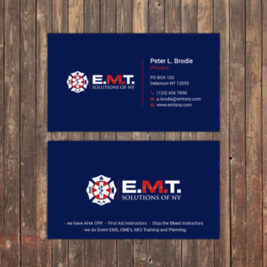 Business Card Design by Sky007 for EMTS NY, LLC | Design: #23644361