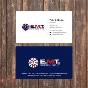 Business Card Design by Sky007 for EMTS NY, LLC | Design: #23644363