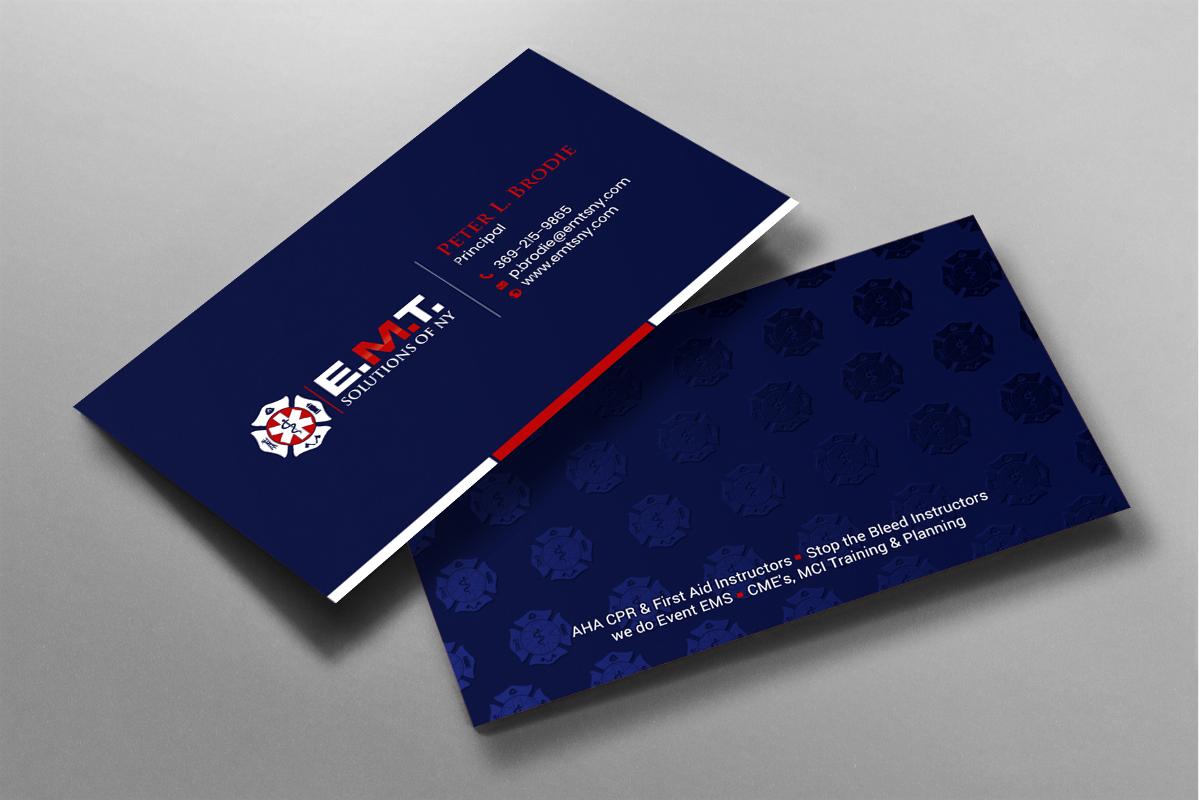 Business Card Design by chandrayaan.creative for EMTS NY, LLC | Design #23654195