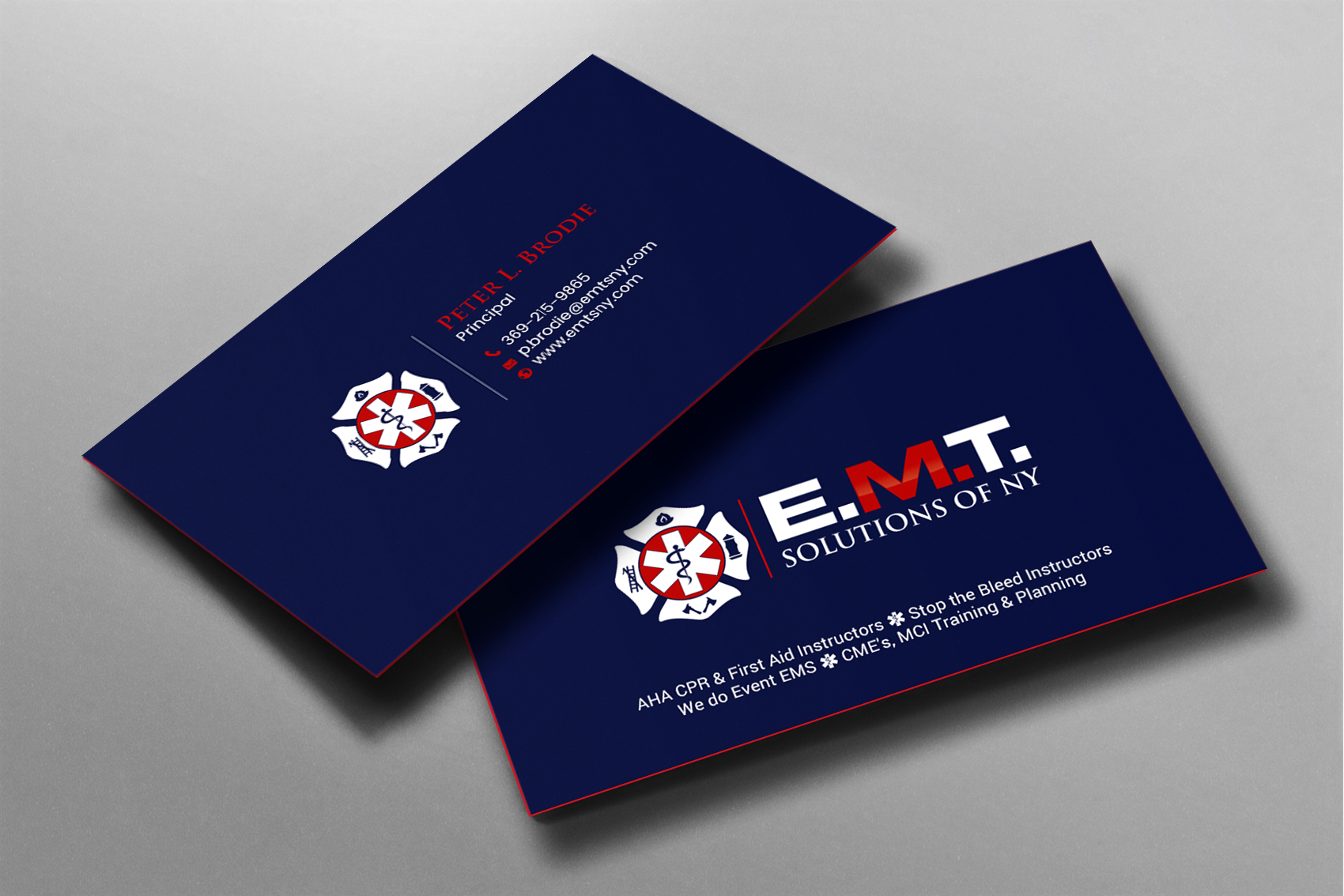 Business Card Design by chandrayaan.creative for EMTS NY, LLC | Design #23654209