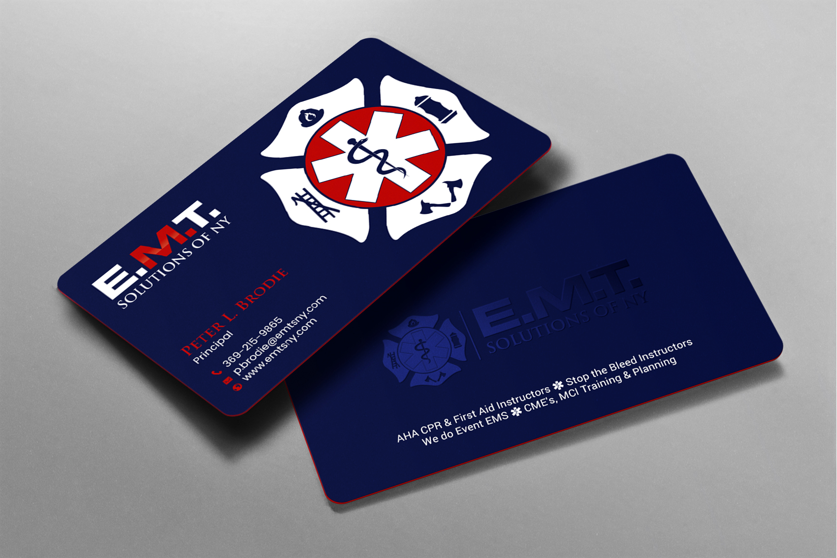 Business Card Design by chandrayaan.creative for EMTS NY, LLC | Design #23654213