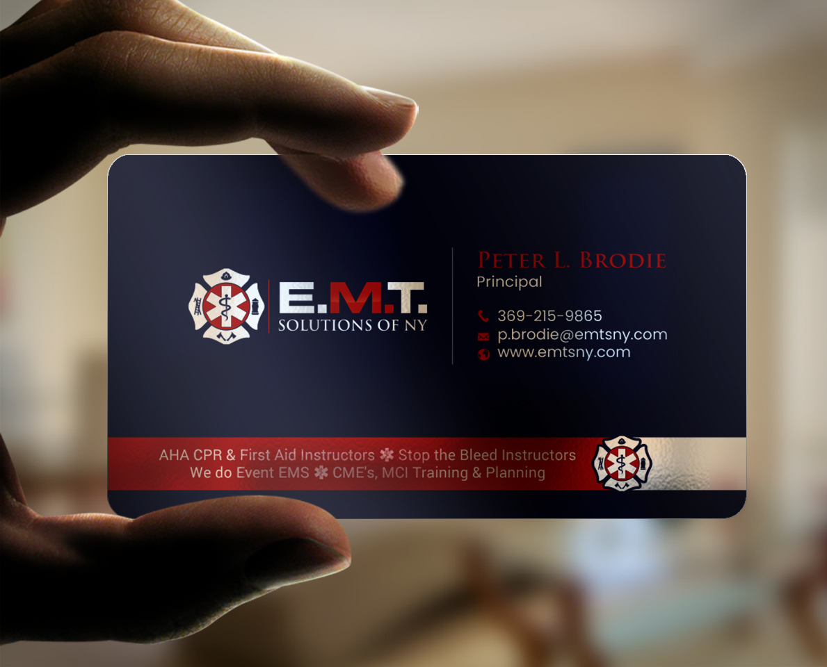 Business Card Design by chandrayaan.creative for EMTS NY, LLC | Design #23654224
