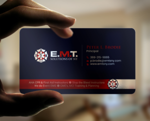Business Card Design by chandrayaan.creative for EMTS NY, LLC | Design: #23654224