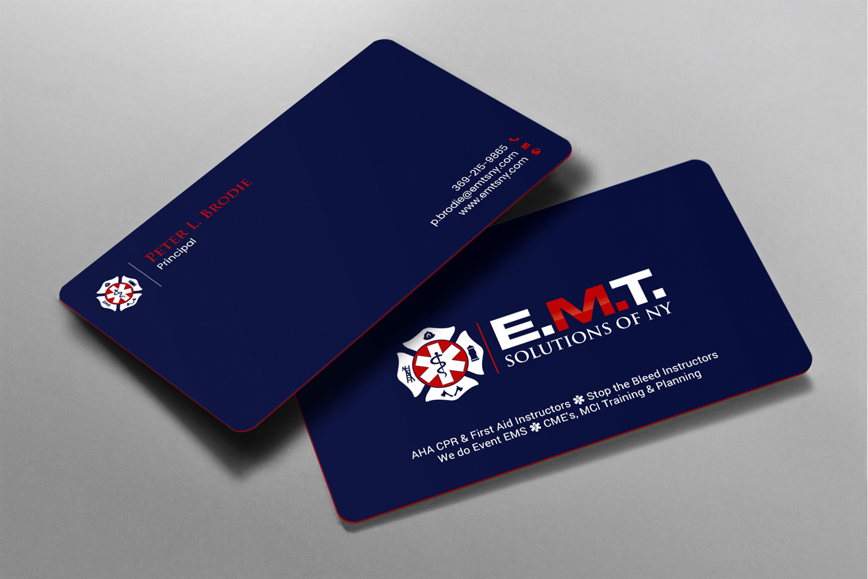 Business Card Design by chandrayaan.creative for EMTS NY, LLC | Design #23654227