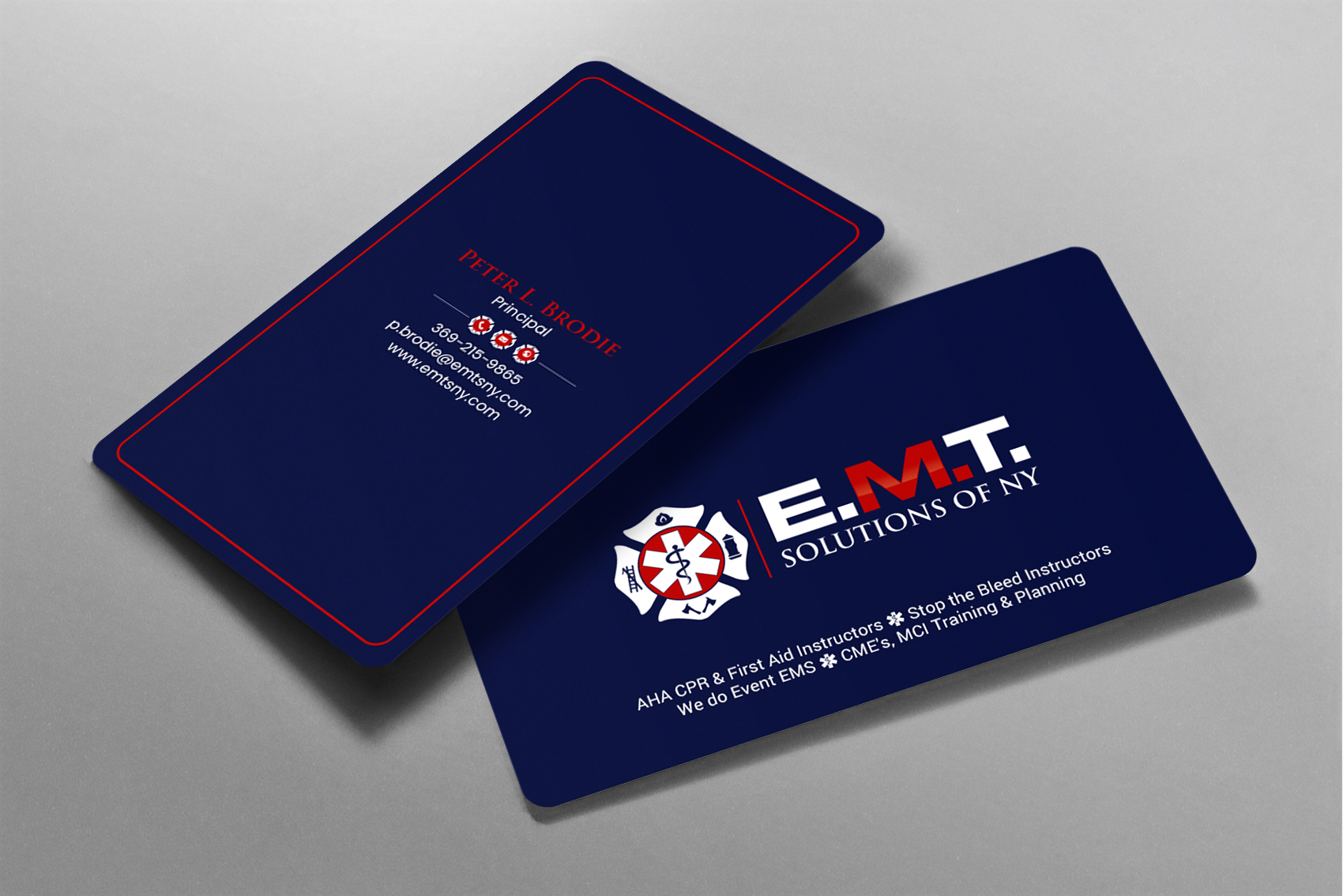 Business Card Design by chandrayaan.creative for EMTS NY, LLC | Design #23654236