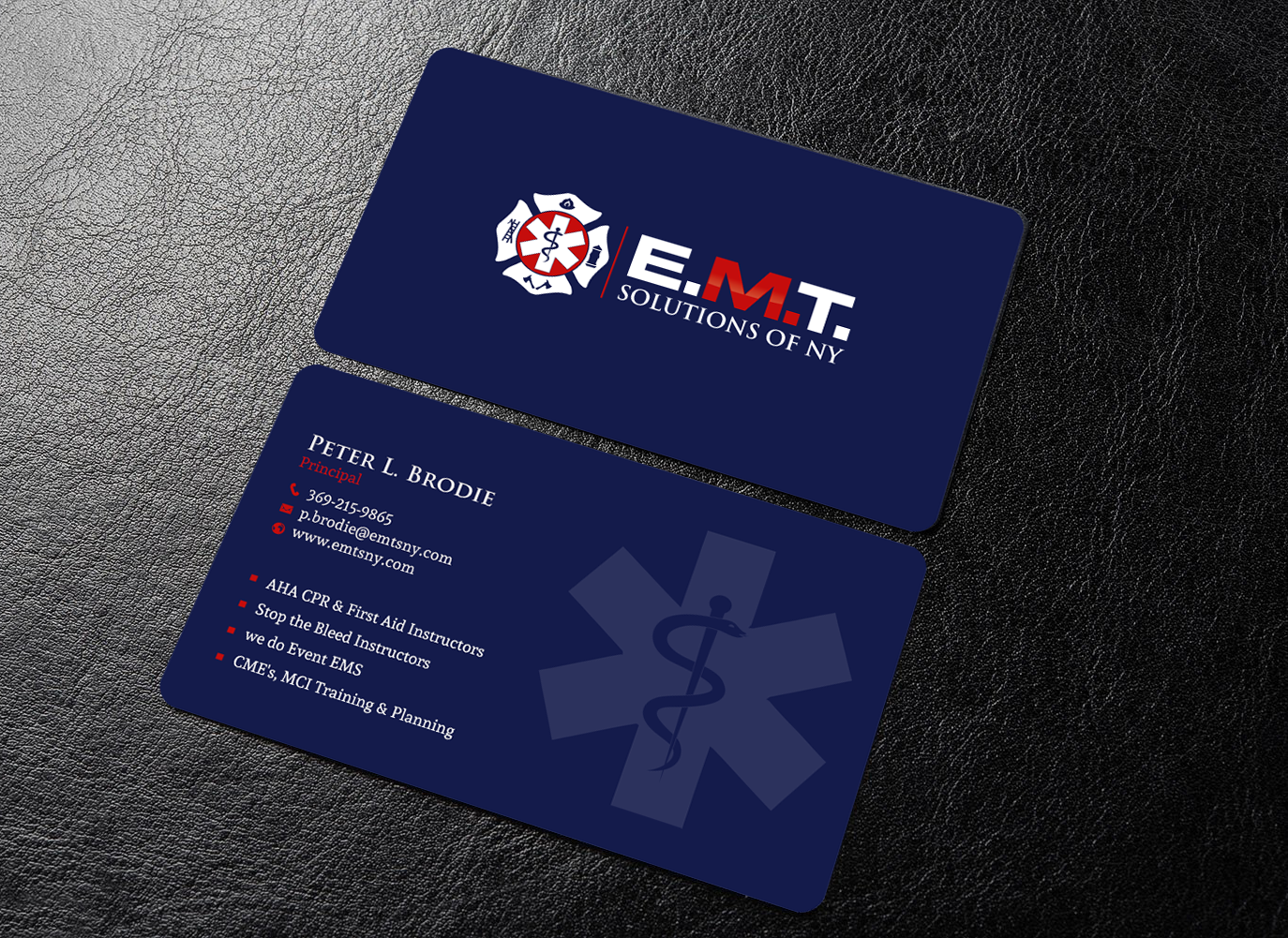 Business Card Design by chandrayaan.creative for EMTS NY, LLC | Design #23654260