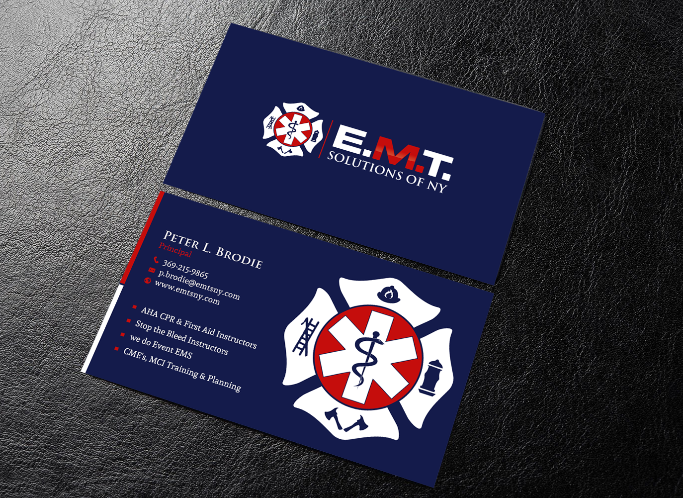 Visitenkarten-Design von chandrayaan.creative für EMTS NY, LLC | Design #23654262